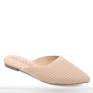 Journee Collection Aniee Mules - Beige, Size 9 1/2